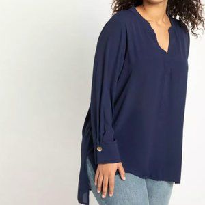 Eloquii Notch Collar Tunic